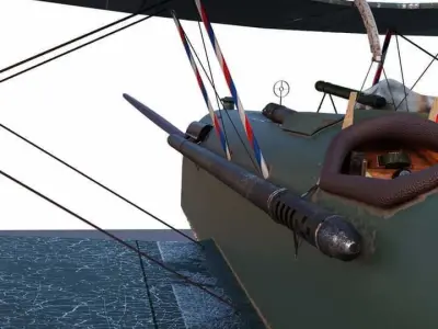 GAme Ready SE5A Aircraft 3D model