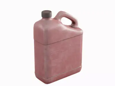 Plastic Jerrycan Set Low-poly 3D model