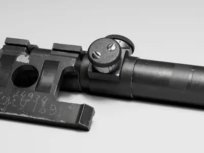 Mosin-Nagant PU Scope Low-poly 3D model