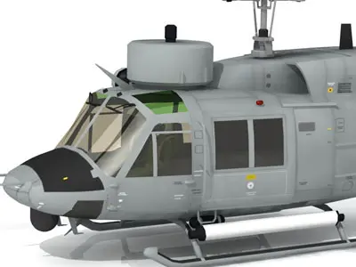 B 212 Navy 3D model