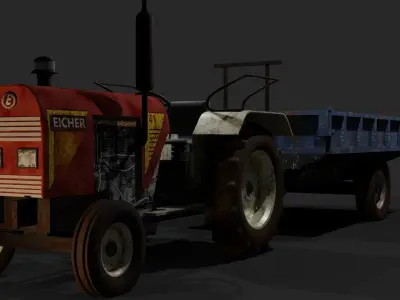 Eicher Tractor 3D model