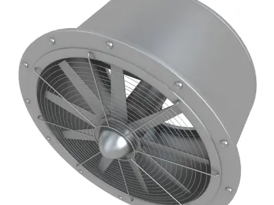 Industrial Large Fan 3D model