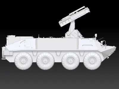 Russia 9K35M3-K SA-13 Gopher 3D model