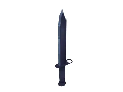 Combat Knife - Hand Painted 3D model