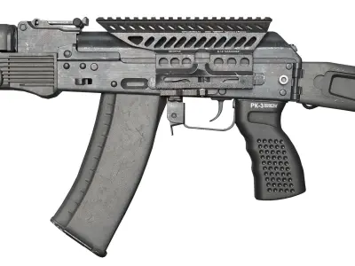 MILITARY Zenitco RK-3 Grip for AK platforms Low-poly 3D model