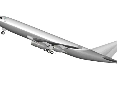 airbus a340-300 3D model purchase