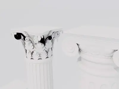 Greek Column Free low-poly 3D model