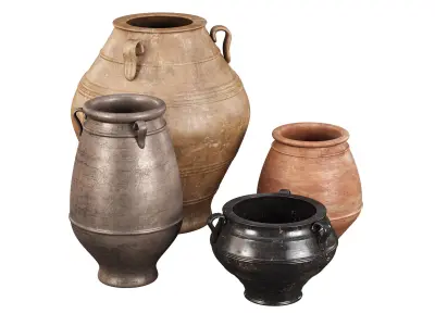 Antique Vases Set  3D model