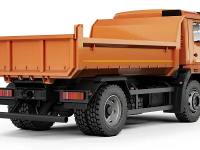 Kamaz 43255 dump truck 2019 3D model