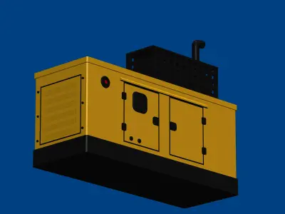 Electric-diesel-generator generator 3D print model