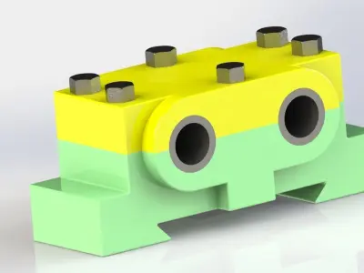 double bearing 3D model