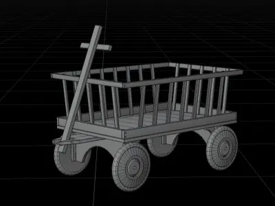 Cart Wagon 3D model