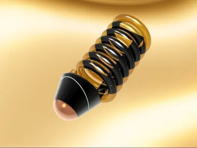 CFL spiral tube Free 3D model