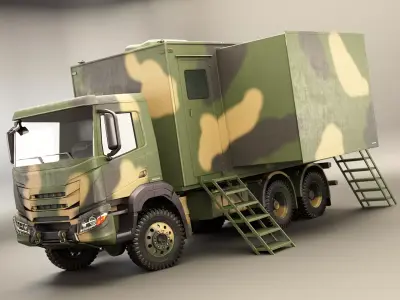 Generic Military Command Truck 3D model
