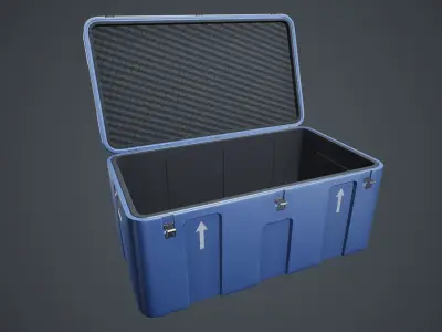 Animated Military Case 03 Low-poly 3D model