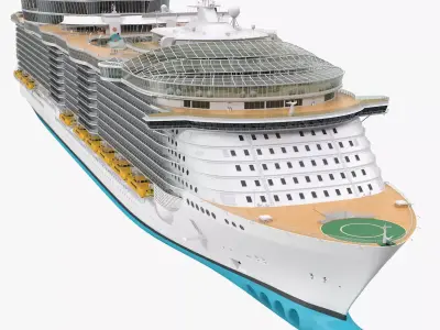 Cruise Ship Simple Details Generic 3D model