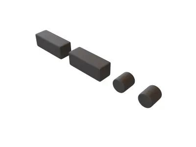 Morse Code Z v1 001 Low-poly 3D model