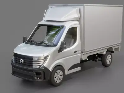 Nissan Interstar Box Truck 3D model