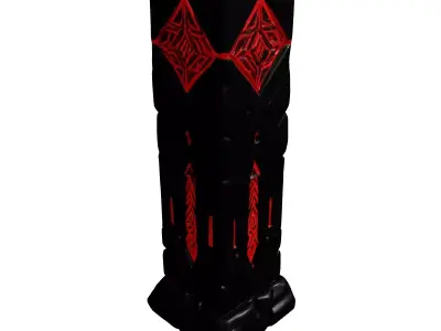 Mystic Stone Obelisk with Glow 3D model