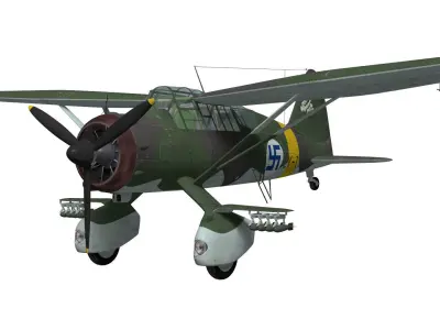 Westland Lysander MkIII 3D model buy