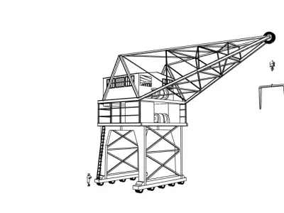 Crane Tower 3D model