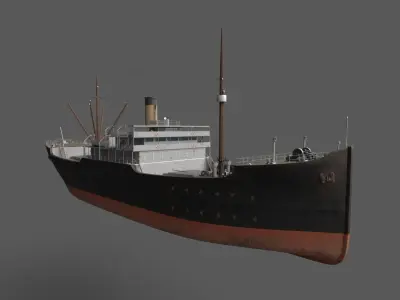 RMS Empress of India 1890 Low-poly 3D model