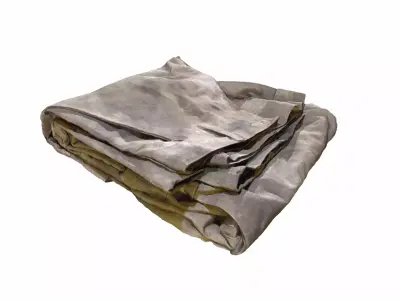Folded Combat Pants 3D Scan 3D model