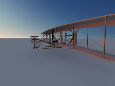 The Wright Flyer Free 3D model