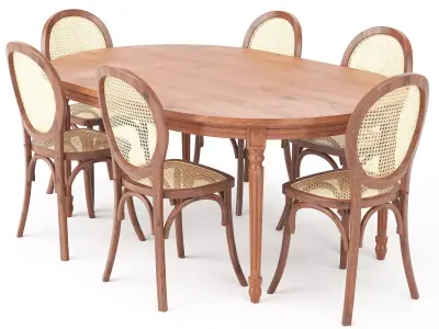 Dining set 20 3D model