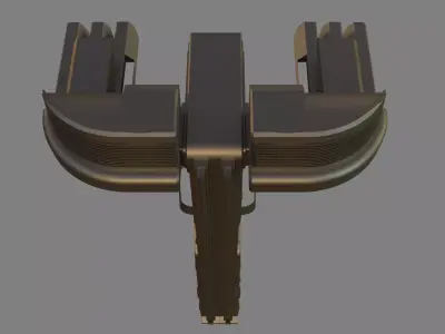 Abstract Alien Ship 3D model