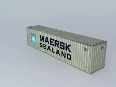 Maersk Sealand Container 40 Free 3D model