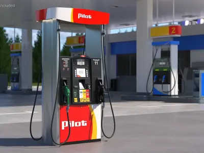 Gas Pump Pilot 3D model