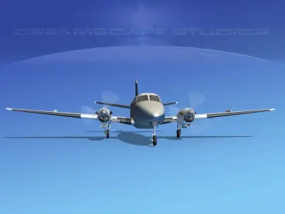 Beechcraft B99 Aero Express 3D model