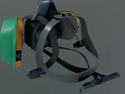 Mask Reusable Respirator 3M Respirator 3D model
