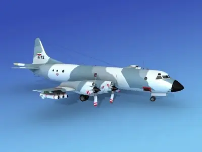 Lockheed P-3 Orion Iran 3D model
