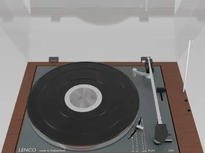 Record Player - Lenco B55 1972 3D model