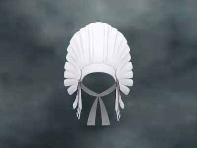 WEAR-020 Indian headdress Low-poly 3D model