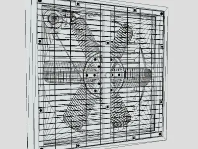 Industrial Ventilation Fan 3D model