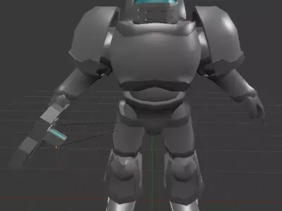 Gods Righteous Knight Low-poly 3D model