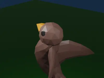 Bevy Bird Free low-poly 3D model
