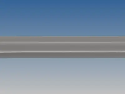 British Standard-EN13674 55E1 rail 3D model