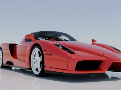 Ferrari Enzo 2002 High Detail Game Ready Cinematic Low-poly 3D model