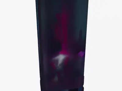 Cyberpunk Holo-Kiosk - Sci-Fi Terminal Prop 3D model