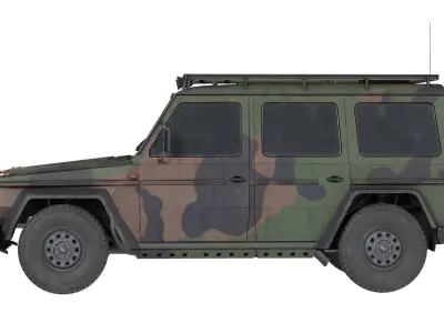 Wolf SSA Armored Vehicle Low-poly 3D model