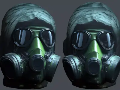 Helmet 3d model military combat Military Low-poly Low-poly 3D model 27