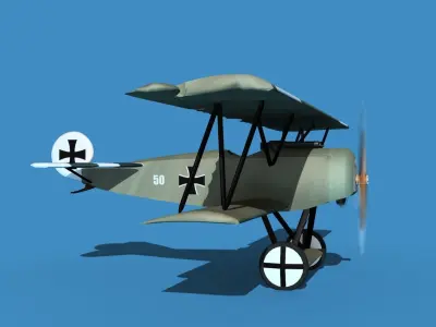 Fokker D-VI V11 3D model
