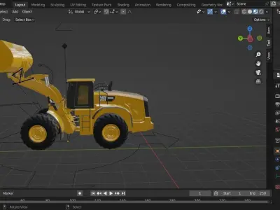 MID POLY  WHWWL LOADER 3D model