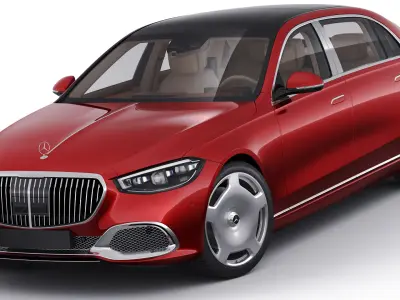Mercedes S-class Maybach 2021 3D model buy