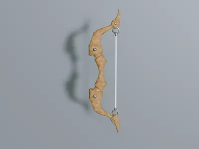 Stylized Hunter Bow - Low Poly Low-poly 3D model