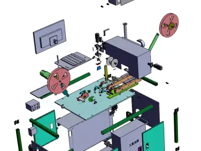 Terminal visual inspection and packaging machine 3D model